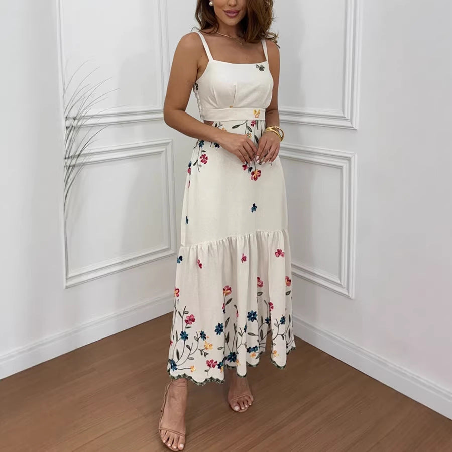 Vestido Floral con Tirantes Finos