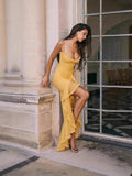 Vestido Halter con Volantes para Mujer