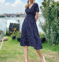 Vestido de Verano en A con Estampado Floral