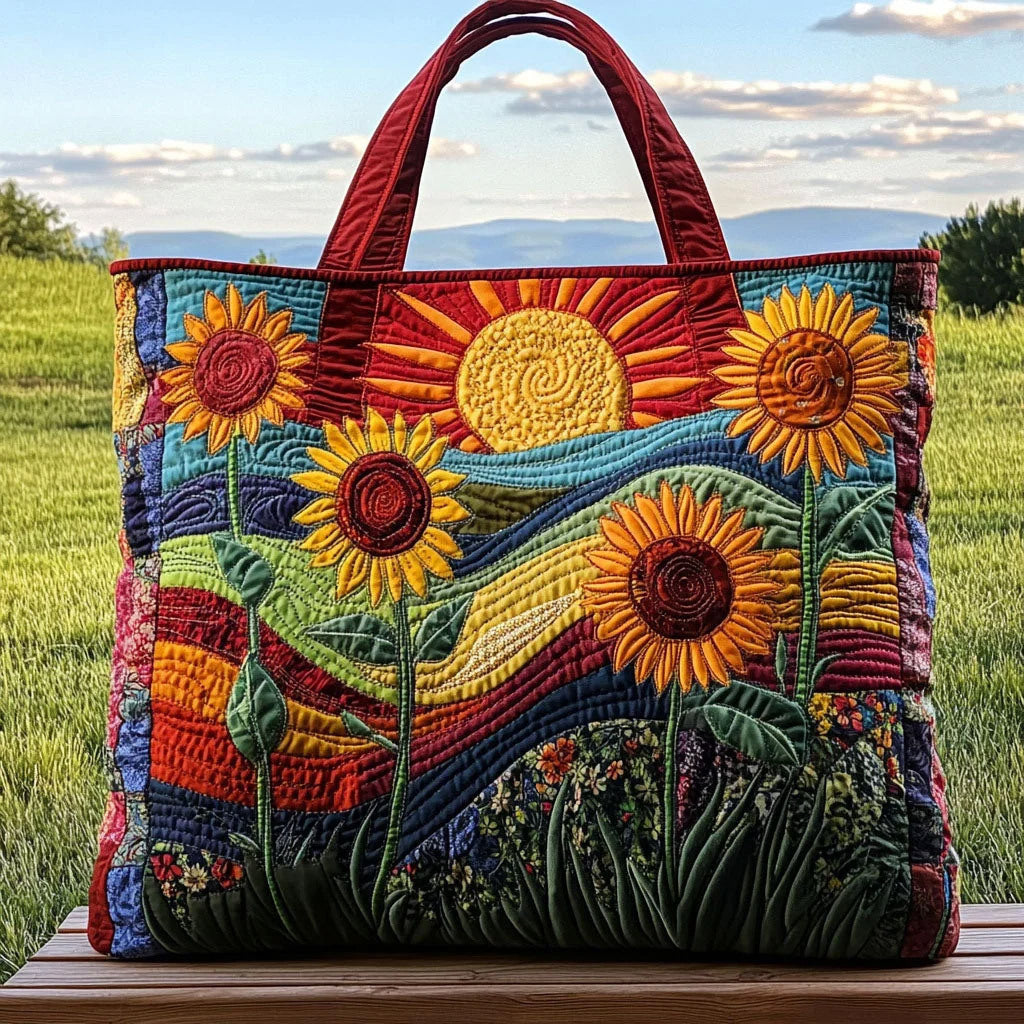 Bolsa Tote de Lona con Estampado Floral Digital