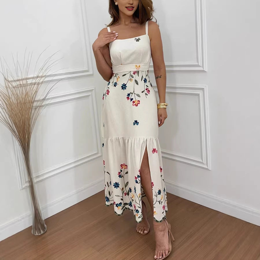 Vestido Floral con Tirantes Finos